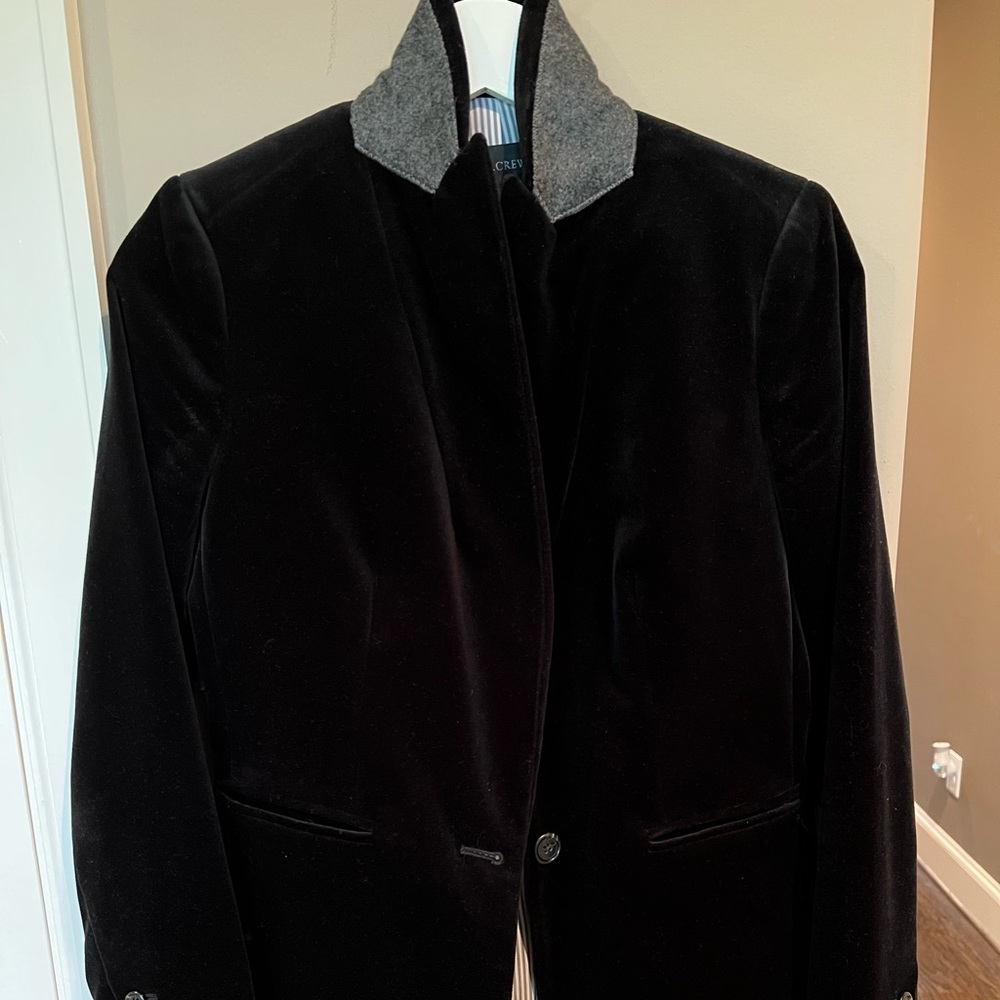 J Crew velvet blazer